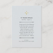 St. Kosmas Aitolos Orthodox Christelijk Gebed Kaar Plaatskaartje (Achterkant)