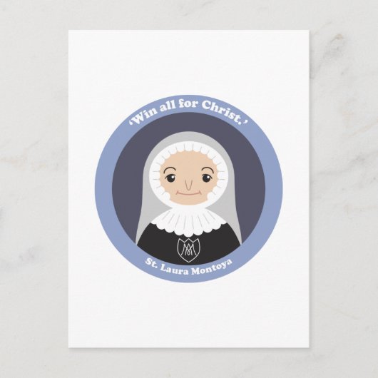 St. Laura Montoya Briefkaart (Voorkant)