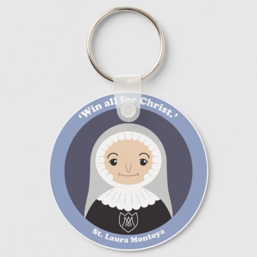 St. Laura Montoya Sleutelhanger (Voorkant)