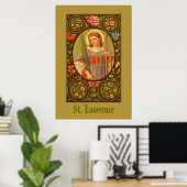 St. Laurentius van Rome (PM 04) Poster 1 (Thuiskantoor)
