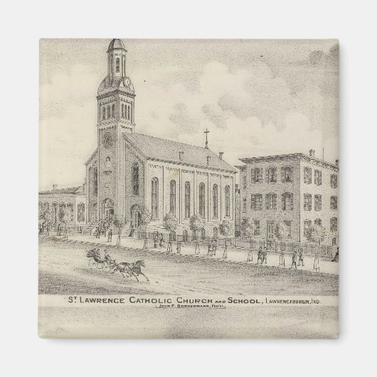 St Lawrence Katholieke Kerk en School Magneet (Voorkant)