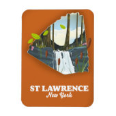 St Lawrence New York Reisposter Magneet (Verticaal)