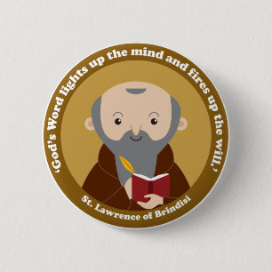 St. Lawrence of Brindisi Ronde Button 5,7 Cm