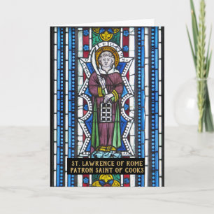 St. Lawrence of Rome, Patron Saint of Cooks Prayer Kaart