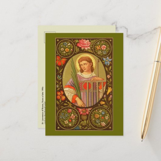 St. Lawrence of Rome (PM 04) Briefkaart 1 (Voorkant / Achterkant in situ)