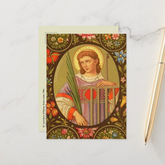 St. Lawrence of Rome (PM 04) Briefkaart 2 (Voorkant / Achterkant in situ)