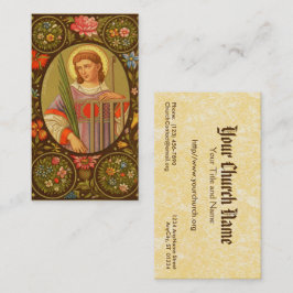 St. Lawrence of Rome (PM 04) Full Bleed Visitekaartje