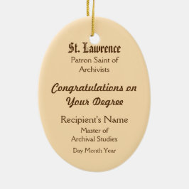 St. Lawrence of Rome (PM 04) Keramisch Ornament