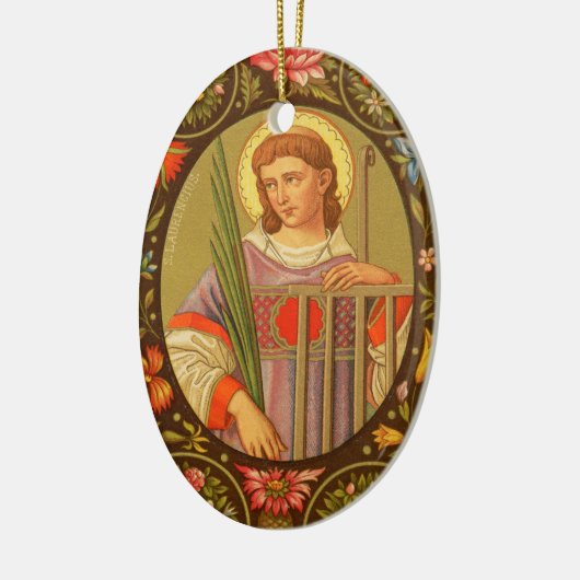 St. Lawrence of Rome (PM 04) Keramisch Ornament (Links)