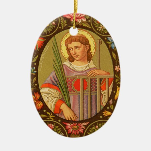St. Lawrence of Rome (PM 04) Keramisch Ornament (Voorkant)