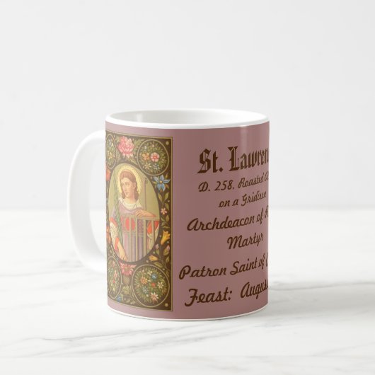 St. Lawrence of Rome (PM 04) Koffee Mok 2a (Voorkant links)