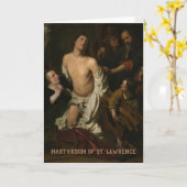 St. Lawrence Prayer Saint-Cooks Kaart (Gele Bloem)