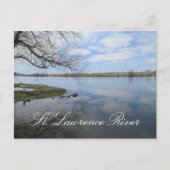 St. Lawrence River en Seaway, New York Briefkaart (Voorkant)