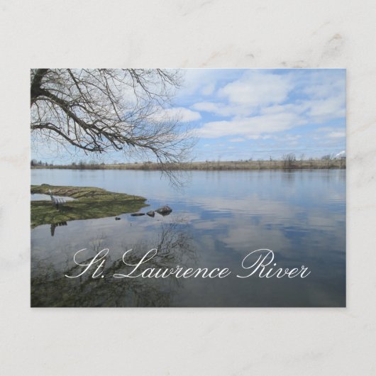 St. Lawrence River en Seaway, New York Briefkaart (Voorkant)