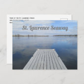 St. Lawrence River en Seaway van Dock, NY Briefkaart (Voorkant / Achterkant)