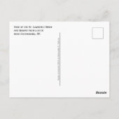 St. Lawrence River en Seaway van Dock, NY Briefkaart (Achterkant)