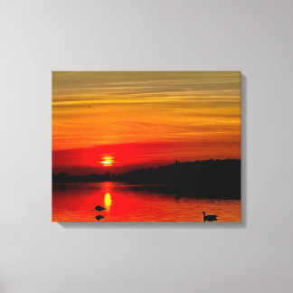 St. Lawrence River Sunset Canvas Afdruk
