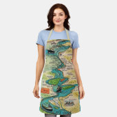 St Lawrence Seaway Briefkaart Schort (Gedragen)