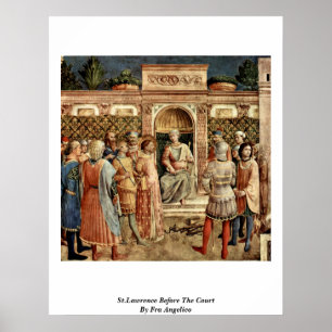 St.Lawrence voor het hof van justitie door Fra Ang Poster