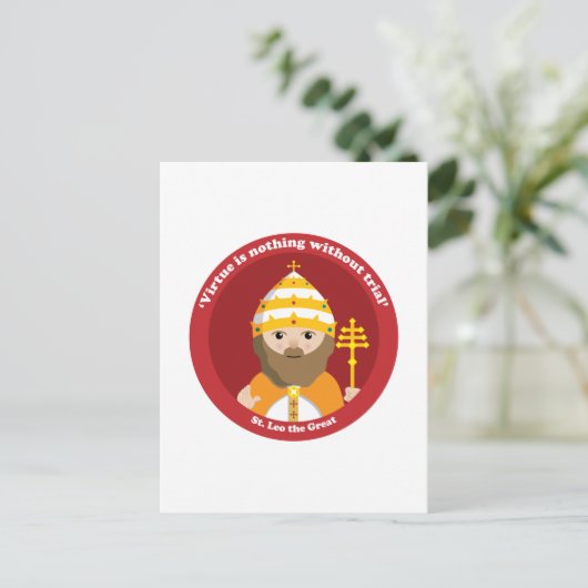 St. Leo de Grote Briefkaart (Staand voorkant)