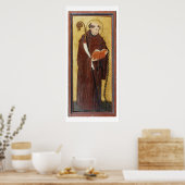 St. Leonard (olie op gouden bodemplaat) (paar 12 Poster (Keuken)