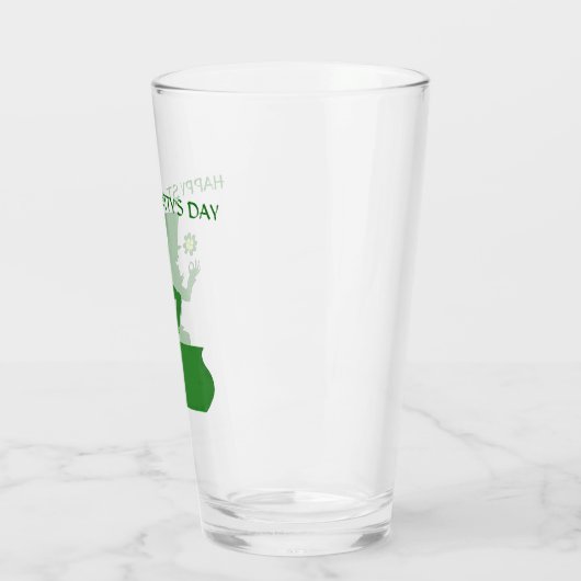 ST. LEPRECHAUN glas VAN DE DAG VAN DE PATRICK (Links)