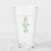 ST. LEPRECHAUN glas VAN DE DAG VAN DE PATRICK (Achterkant)