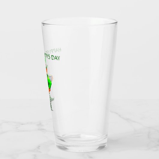 ST. LEPRECHAUN glas VAN DE DAG VAN DE PATRICK (Links)