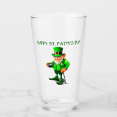 ST. LEPRECHAUN glas VAN DE DAG VAN DE PATRICK (Voorkant)