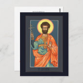 St. Longinus de Centurion Prayer-kaart Briefkaart (Voorkant / Achterkant)