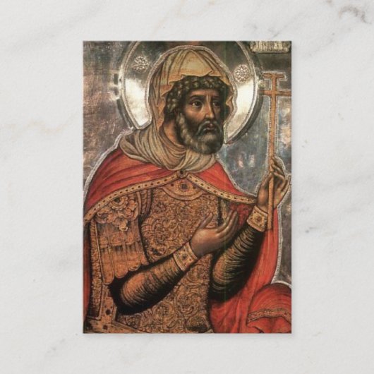 St. Longinus Orthodox Christelijk Gebed Kaart Plaatskaartje (Voorkant)