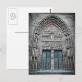 St. Lorenz Cathedral - Nuremberg, Duitsland Briefk Briefkaart (Voorkant / Achterkant)