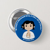 St. Lorenzo Ruiz Ronde Button 5,7 Cm (Voorkant /achterkant)