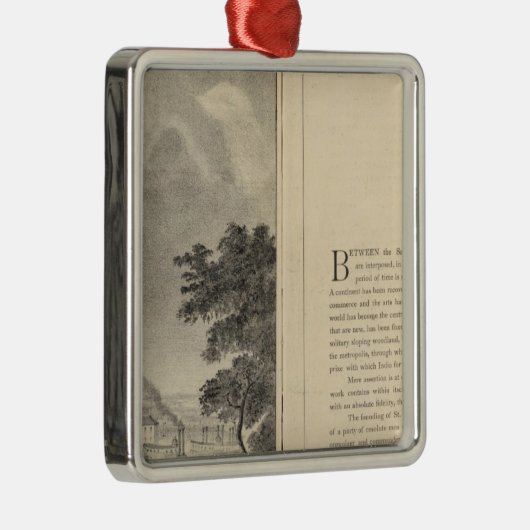 St. Louis, 1832 Metalen Ornament (Rechts)