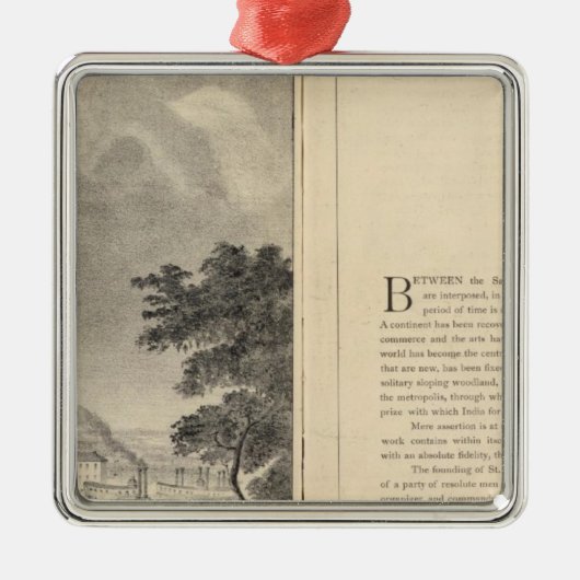 St. Louis, 1832 Metalen Ornament (Voorkant)