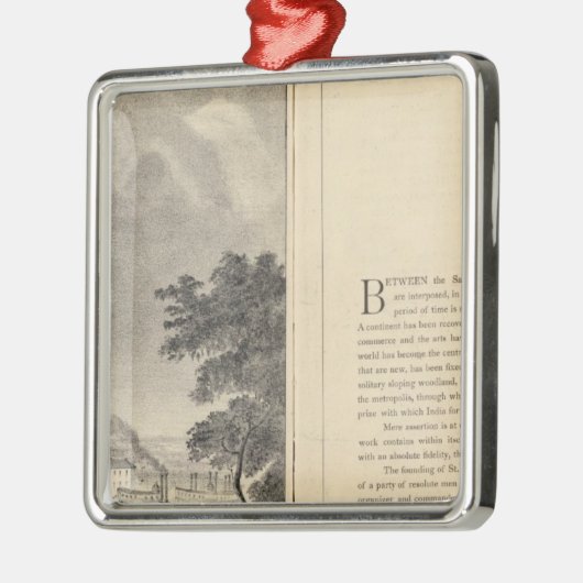 St. Louis, 1832 Metalen Ornament (Links)