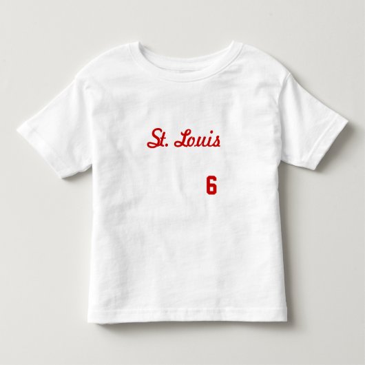 ST. LOUIS #6 WITTE PEUTER T-SHIRT (Voorkant)