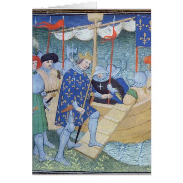 St. Louis aan het inschepen voor de kruistochten (Voorkant)