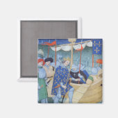 St. Louis aan het inschepen voor de kruistochten Magneet (Voorkant / Achterkant)