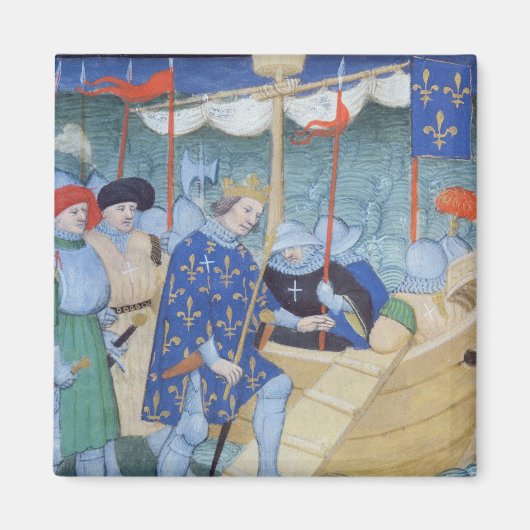 St. Louis aan het inschepen voor de kruistochten Magneet (Voorkant)