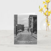 St. Louis Alley Grayscale denken van je kaart (Gele Bloem)