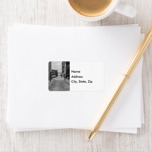 St Louis Alley Grayscale Etiket (Insitu)