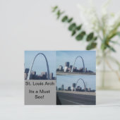 St. Louis Arch Briefkaart (Staand voorkant)