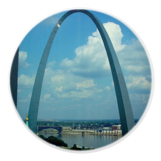 St. Louis Arch Ceramic Knob Keramische Knop (Voorkant)