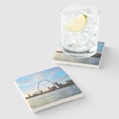 St. Louis, Arch, Cityscape, Saint Louis Onderzette Stenen Onderzetter (Zijkant)