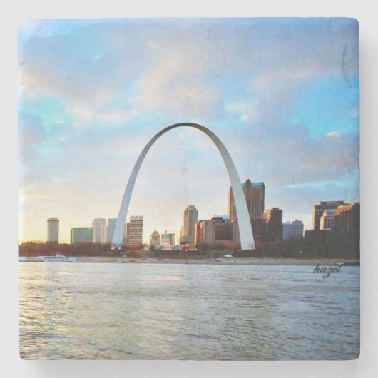 St. Louis, Arch, Cityscape, Saint Louis Onderzette Stenen Onderzetter (Voorkant)