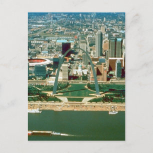 St. Louis Arch en Skyline Briefkaart