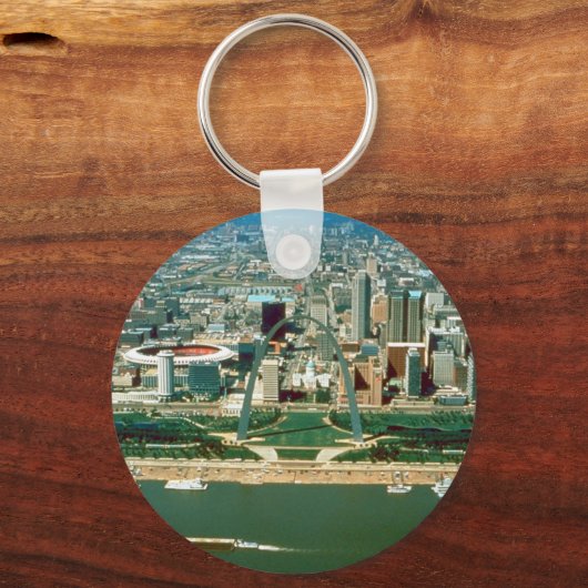 St. Louis Arch en Skyline Sleutelhanger (Voorkant)