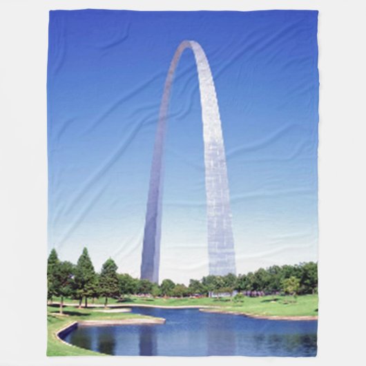 St. LOUIS ARCH Fleece Deken (Voorkant)