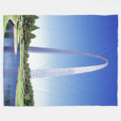 St. LOUIS ARCH Fleece Deken (Voorkant (Horizontaal))